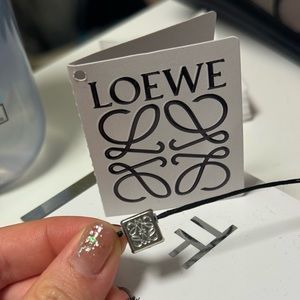 Genuine Loewe silver charm, can be repurposed into dainty bracelet / necklace